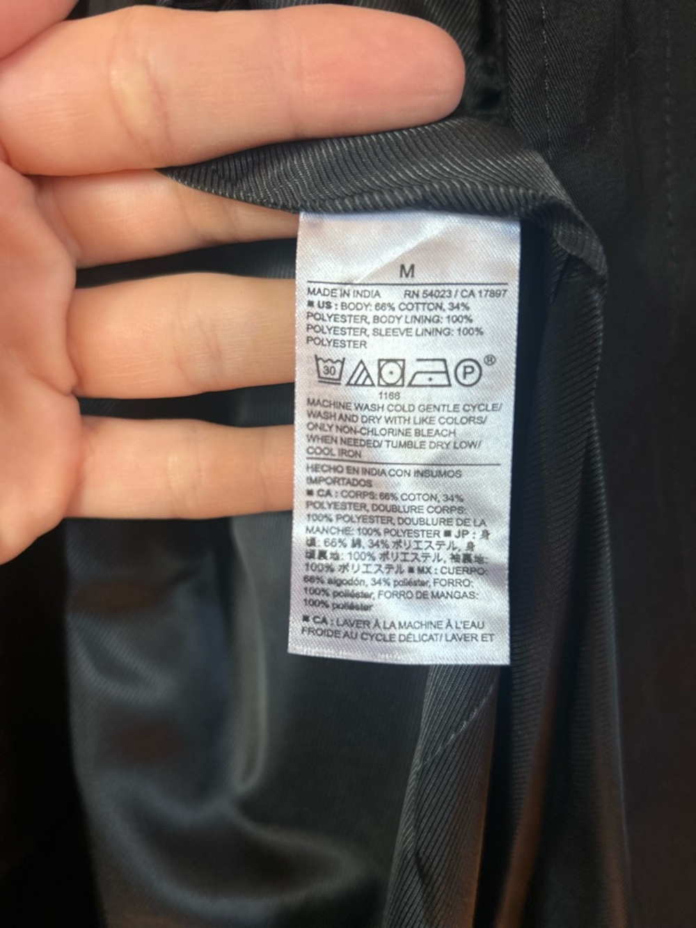 New-with-Tags Banana Republic Black Trench Coat - Picture 4 of 6